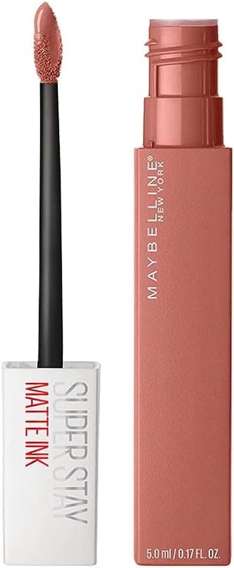 Oferta: Batom Líquido Maybelline SuperStay Matte Ink, Cor 65, 5ml | Seductress Nude Bege, Longa Duração 16H, Aplicador Preciso, Não Transfere