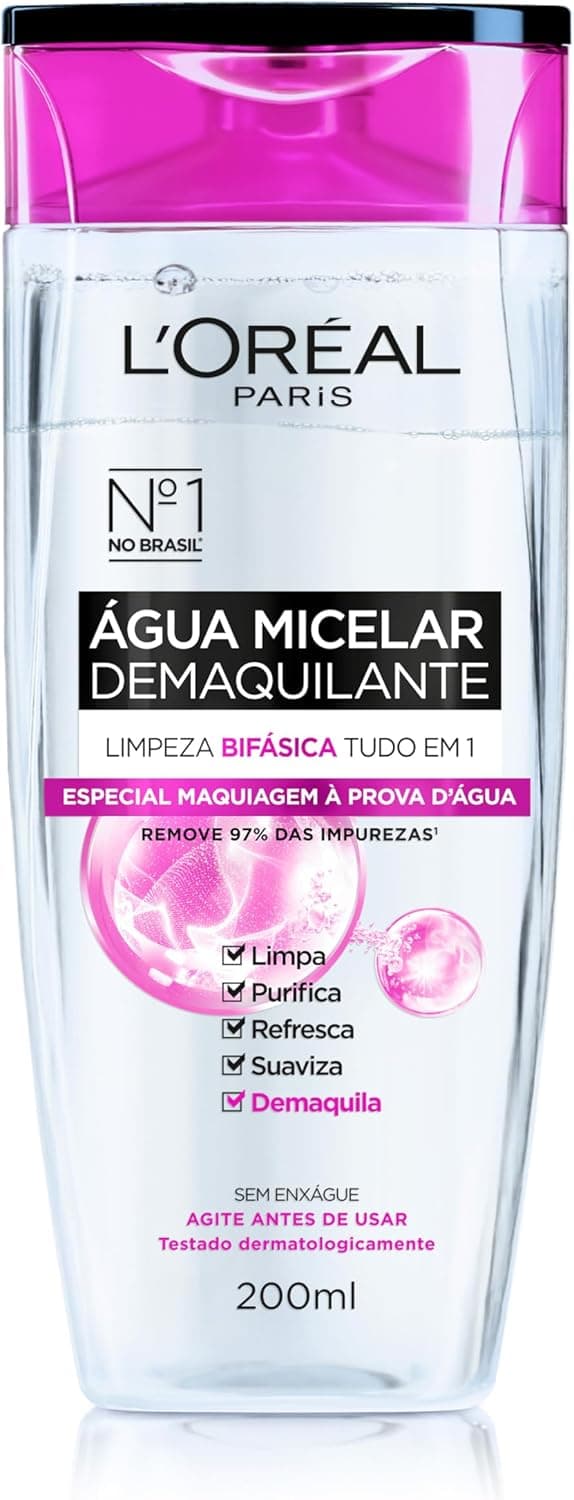 Oferta: Água Micelar Bifásica L'Oréal Paris Solução de Limpeza 5 em 1, 200ml