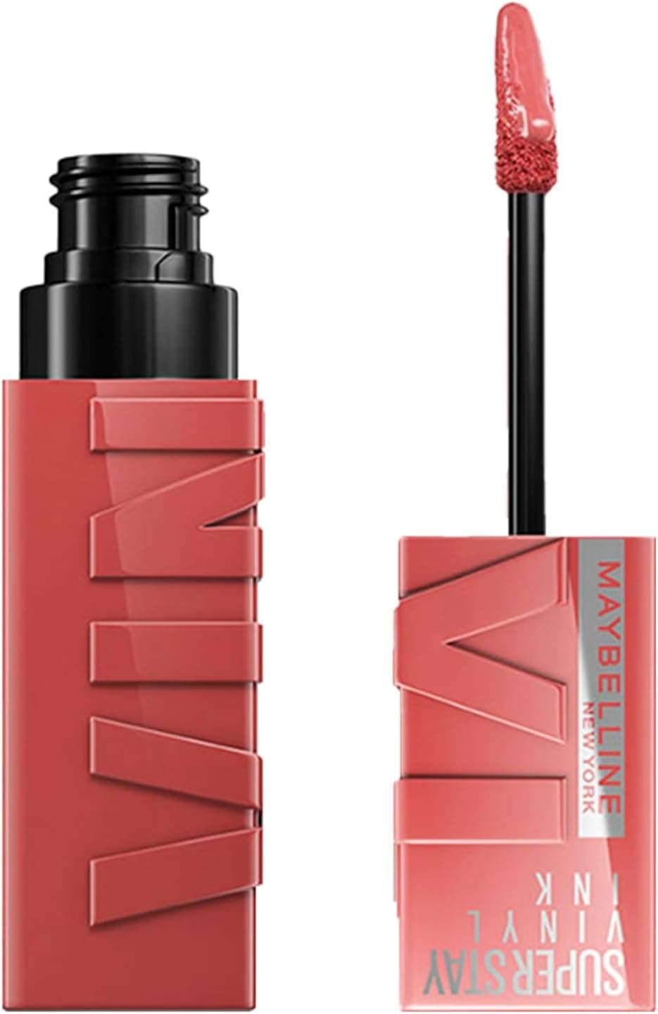 Oferta: Batom Líquido Maybelline SuperStay Vinyl Ink Gloss 16h 15 Peachy 4,2ml | Batom Líquido 15 Peachy, Vegano, Não Borra e Não Transfere, com Acabamento Espelhado Vinil, Longa Duração de até 16h