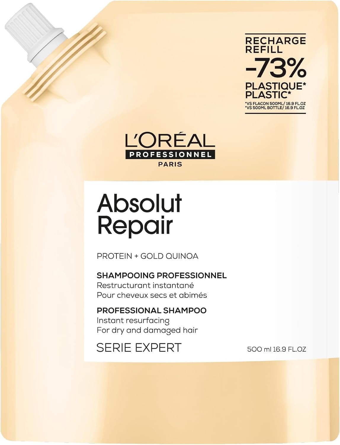 Oferta: Refil Loreal Professionnel Serie Expert Absolut Repair 500Ml | Quinoa, Proteína Hidrolisada do Trigo