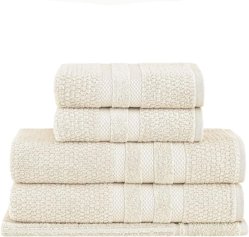 Buddemeyer Jogo de Toalhas Vanilla Extra Soft Banho Bege 5 peças