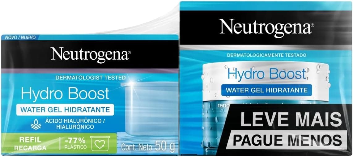 Hidratante Facial em Gel Neutrogena, 50g, Kit com 2 Unidades | Hydro Boost
