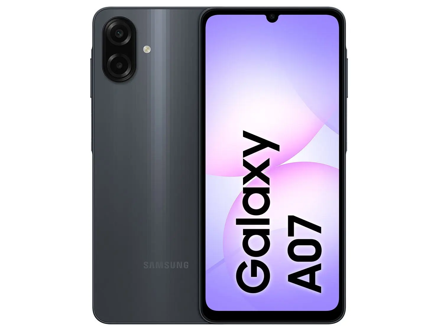 Celular Samsung Galaxy A07 128GB Preto 4GB RAM Tela 6,7" Câm. Dupla + Selfie 8MP, 128GB, Preto