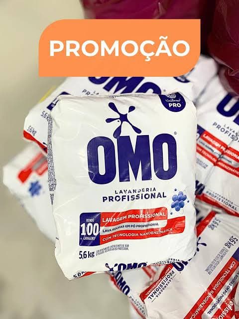 Lava Roupas em Pó Omo Lavanderia Pro 5,6kg