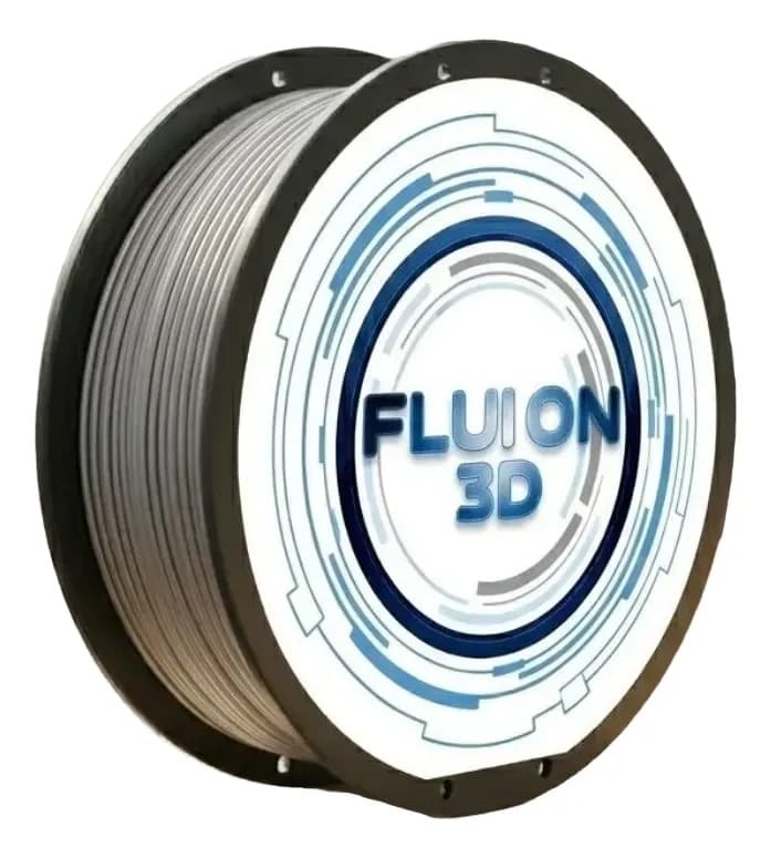 Filamento Pla 1kg Prata Fluion 3d