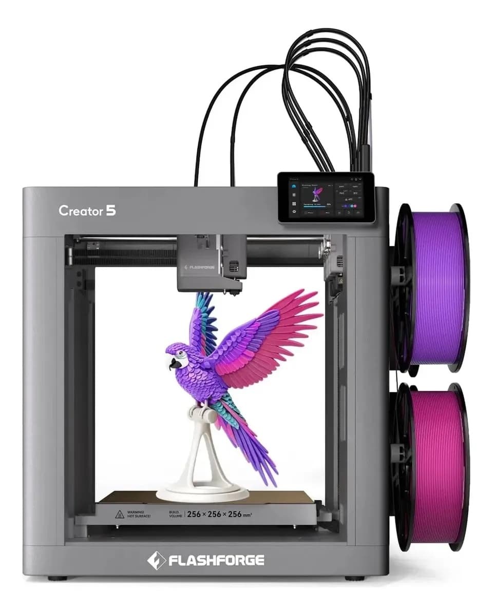 Impressora Flashforge Creator 5 Multicolor Sem Purga Bivolt