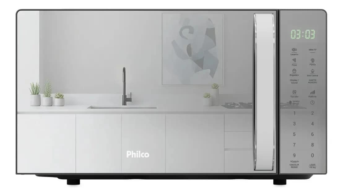 Philco Branca PMO24S Corrente doméstica - Prateado