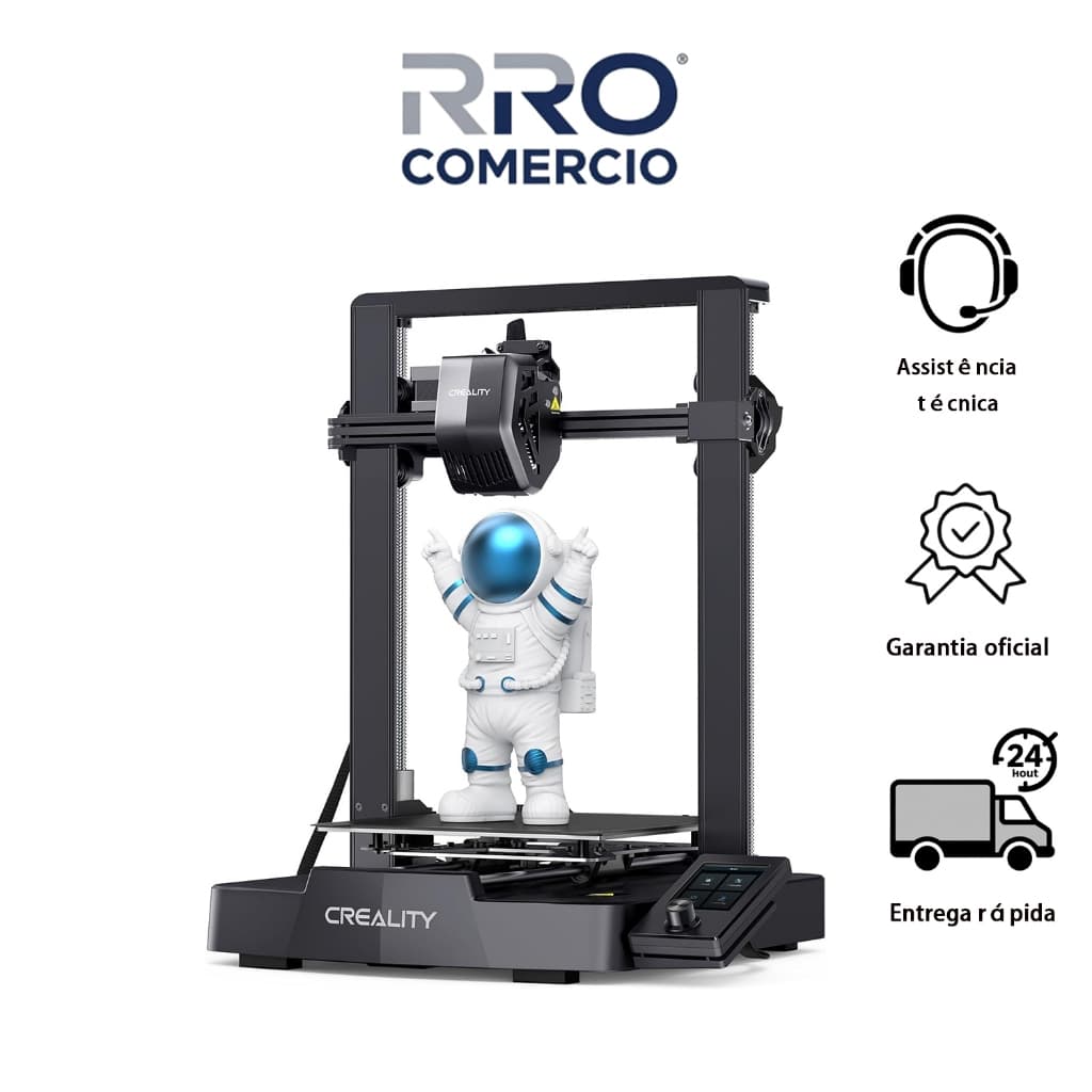 Impressora 3D Creality Ender-3 V3 SE - Alta Velocidade 250mm/s Auto-Nivelamento CR-Touch 127-220V
