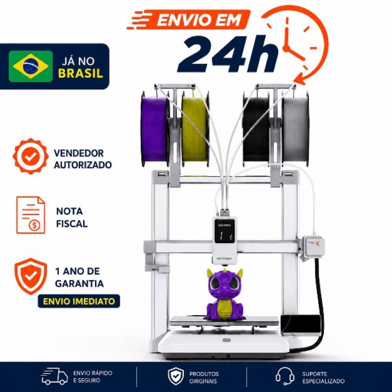 Impressora 3D Anycubic Kobra X Bivolt Multicor Alta Velocidade 4...