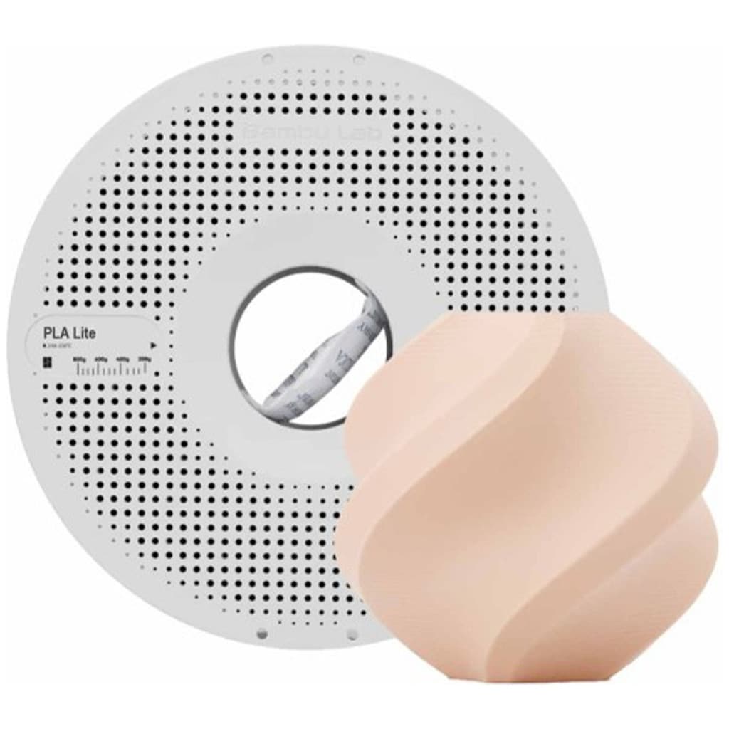 Filamento 3D Bambu Lab PLA Lite, 1kg, Bege Matte, Com Carretel, A18-P0-1.75-1000-SPL