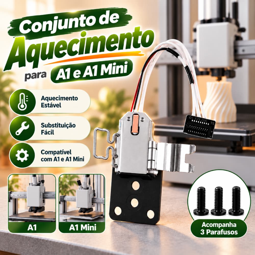 Conjunto Aquecimento Hotend Compatível Com Bambu A1/a1 Mini 24v