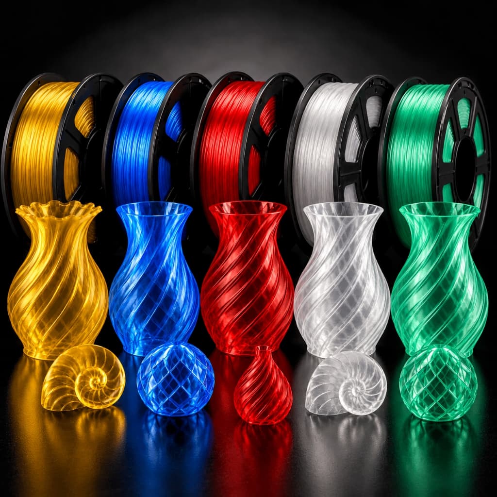 Filamento PETG Translúcido Cristal 1kg 1.75mm Para Impressora 3D Alta Resistência Masterprint
