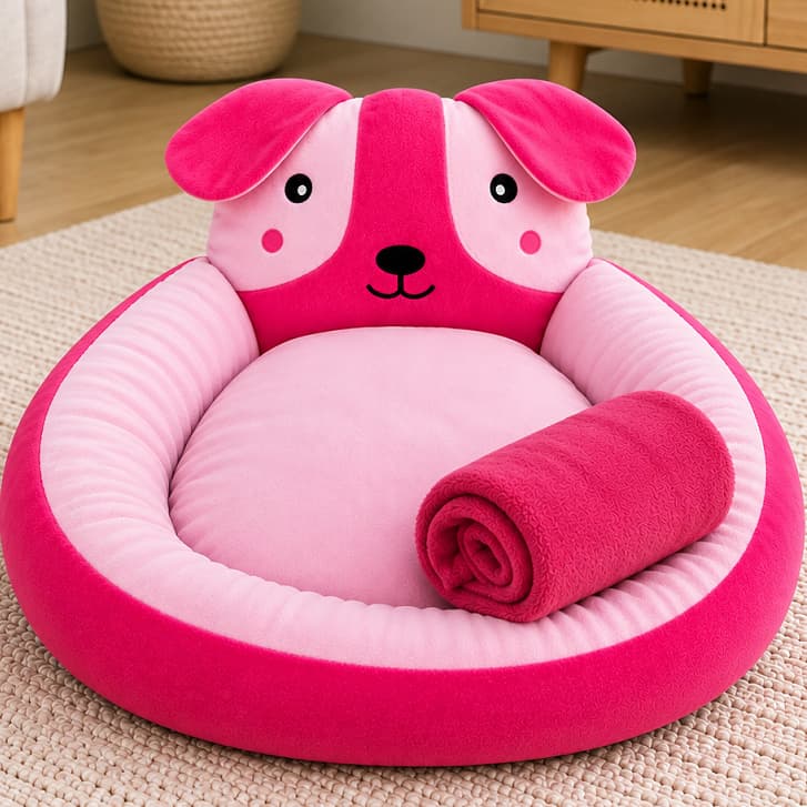 Caminha Pet + Manta Para Cachorro Cama Pet Tamanho 45x45 Várias Cores